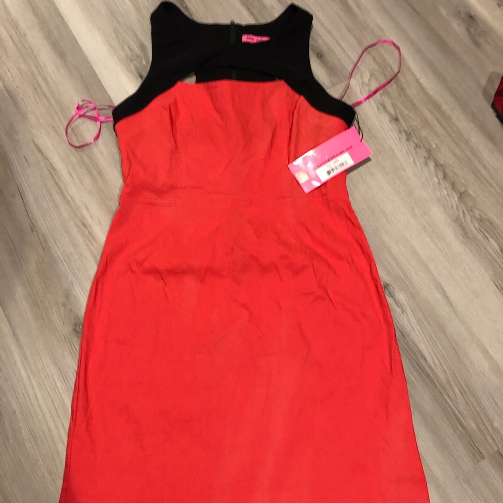 Betsy Johnson sheath dress w/cutouts